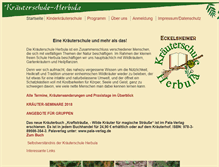 Tablet Screenshot of kraeuterschuleherbula.de